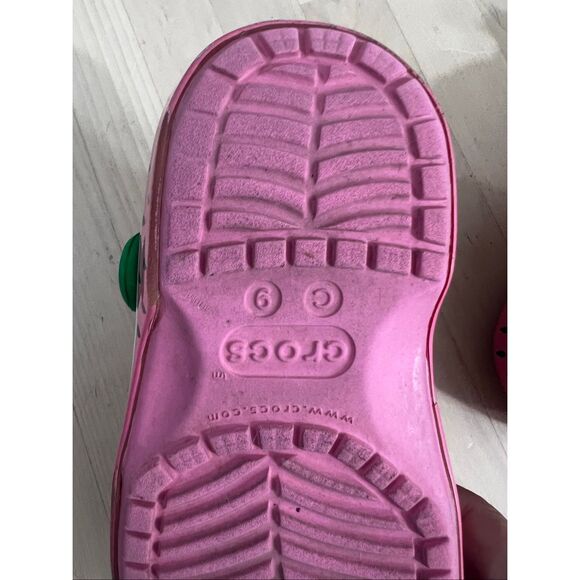 Crocs Jolly Rancher Classic Clog Size C9 Kids Pink Green Watermelon Classic - Picture 8 of 11